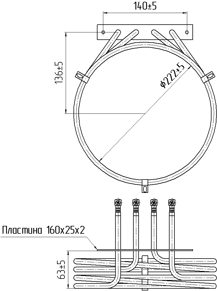 Блок ТЭН-5,3кВт Ф222